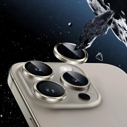 HOFI CAMRING PRO+ IPHONE 16 PRO / 16 PRO MAX / 17 PRO / 17 PRO MAX FEKETE üvegfólia a kamerához - 3