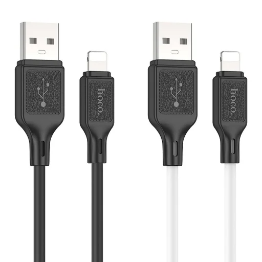 HOCO kábel USB A - Lightning 2,4A X90 1m fekete - 3