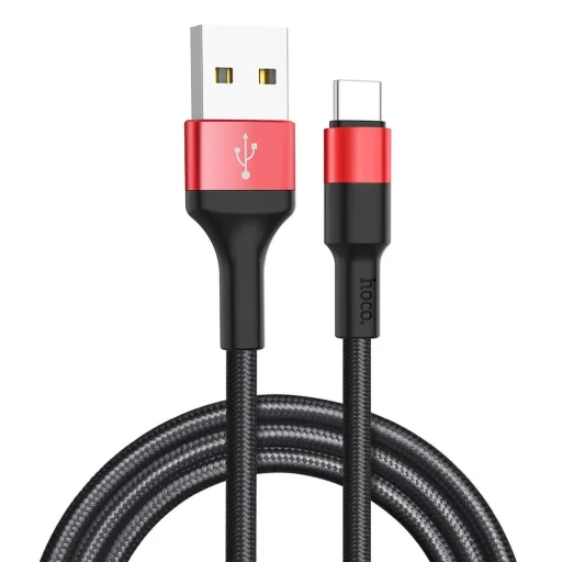 HOCO USB A - Type C 2A X26 kábel 1 m fekete-piros - 2