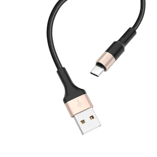 HOCO USB A - Type-C 2A X26 1 m fekete-arany kábel - 1