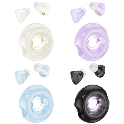 HOCO vezeték nélküli fülhallgatók bluetooth TWS EW71 tejes fehér - 4