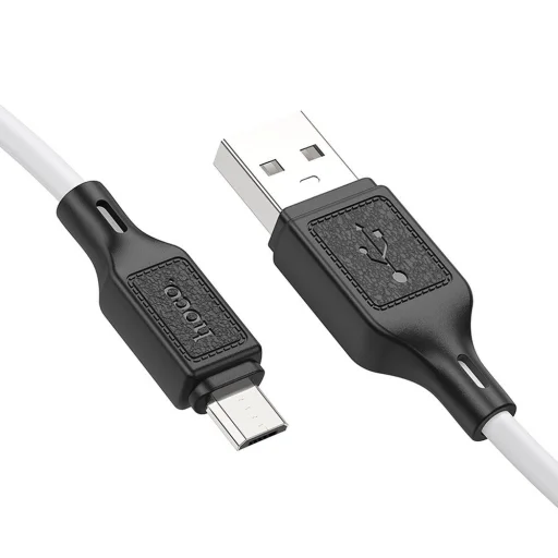 HOCO kábel USB A-Micro USB 2,4A X90 1m fehér - 2