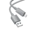 HOCO kábel USB A - Micro USB 2,4A X107 1 m szürke thumbnail