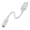 HOCO adapter AUX USB A to Jack 3,5 mm LS37 0,15 m szürke thumbnail