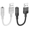 HOCO adapter AUX USB-ről 3,5 mm-es Jack csatlakozóra (női) Spirit LS37 fekete thumbnail