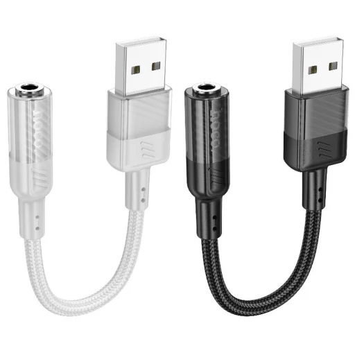 HOCO adapter AUX USB-ről 3,5 mm-es Jack csatlakozóra (női) Spirit LS37 fekete - 4