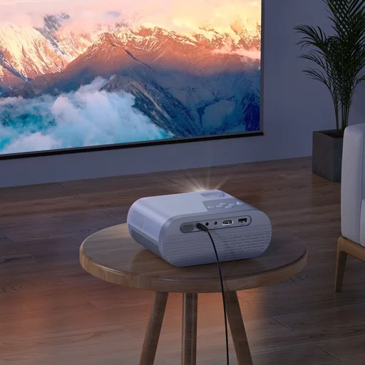 HOCO projektor Android szoftverrel, Wi-Fi, Bluetooth, 720P, DT2, fehér - 8