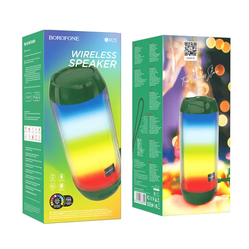 Borofone Hordozható Bluetooth Hangszóró BR25 Crazy Sound zöld - 3