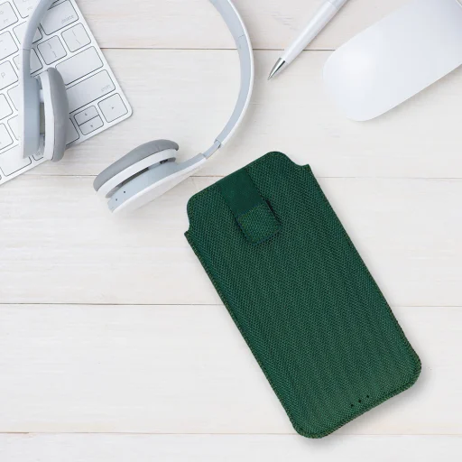 HIT Pouch tok (XXL méret) Samsung S23 Ultra/S22 Ultra/M33/M23/A14 5G/Xiaomi Redmi 12C design 2 sötétzöld - 6