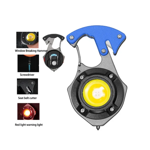 Mini zseblámpa LED kulcstartó W5143 Type C két csavarhúzó fejjel kék - 2