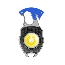 Mini LED zseblámpa kulcstartó W5147 Type C két csavarhúzófejjel kék