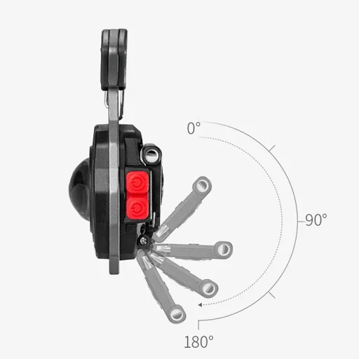 Mini LED zseblámpa kulcstartó W5147 Type C két csavarhúzófejjel kék - 3
