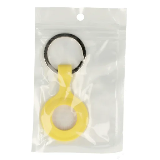 Szilikon kulcstartó AirTag-hez sárga - 3