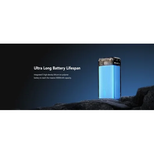 VEGER powerbank 50 000 mAh PD QC3.0 5A 22,5W Tank Lite (W5001) fekete - 10