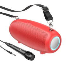 Borofone Hordozható Bluetooth Hangszóró BP13 Dazzling mikrofonnal piros