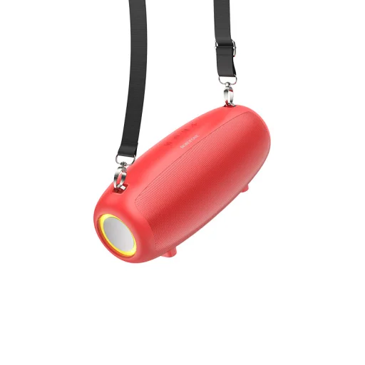 Borofone Hordozható Bluetooth Hangszóró BP13 Dazzling mikrofonnal piros - 2
