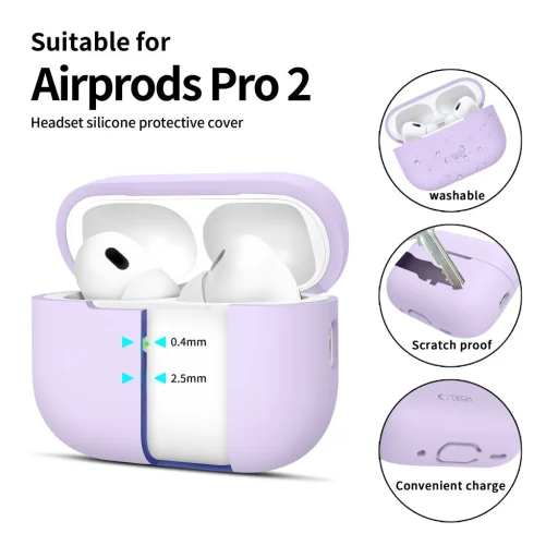 Tech-protect Silicone Apple Airpods Pro 1 / 2 Lavender - 2