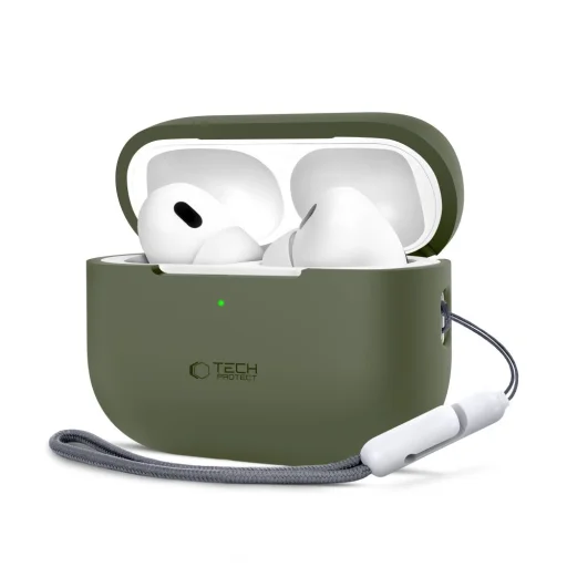 Tech-protect Szilikon Apple Airpods Pro 1 / 2 Olívazöld - 1