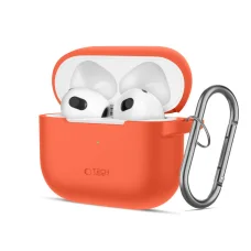 Tech-protect Silicone Hook Apple Airpods 3 Neon Narancs Tok