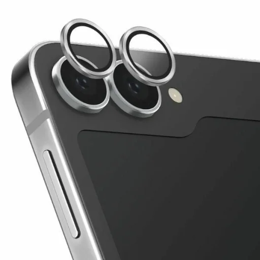 Uniq Optix Alumínium Edzett Üveg Objektívhez Applicatorral Samsung Galaxy Z Flip 6-hoz - Fehér üvegfólia - 1