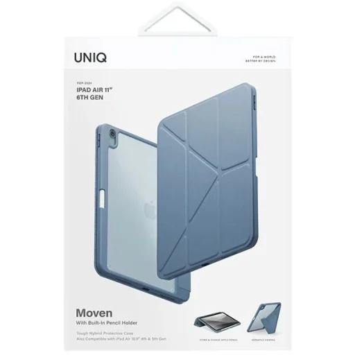 Uniq Moven iPad Air 11" (2024) fliptok - Kék - 7