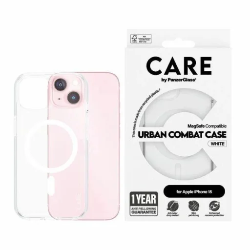 CARE by PanzerGlass Urban Combat tok MagSafe iPhone 15 - Fehér - 1