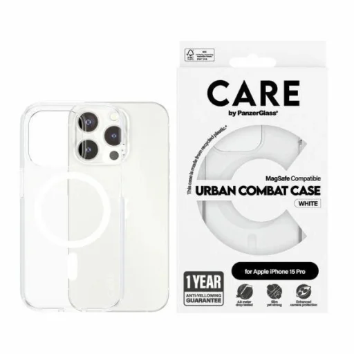 CARE by PanzerGlass Urban Combat tok MagSafe iPhone 15 Pro - Fehér - 1