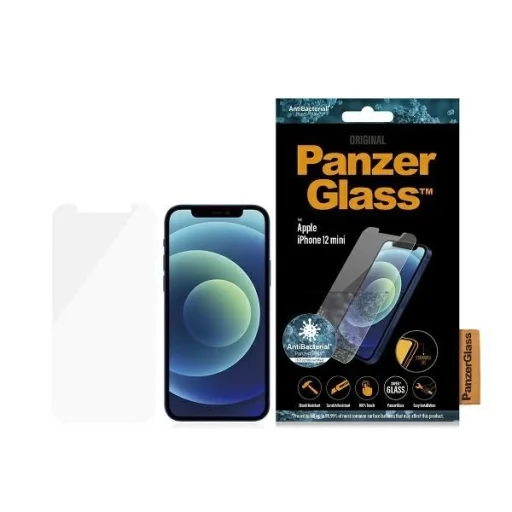 PanzerGlass Standard Super+ antibakteriális üvegfólia iPhone 12 Minihez - 1