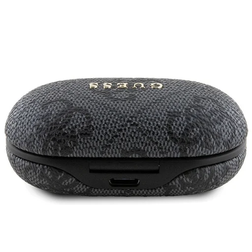 Guess 4G Metal Logós Bluetooth TWS fülhallgató ENC dokkolóval - fekete - 3