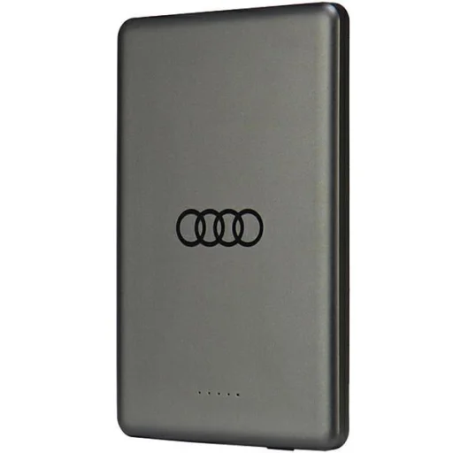 Powerbank Audi Big Logo MagSafe induktív 15W 5000mAh - szürke - 1