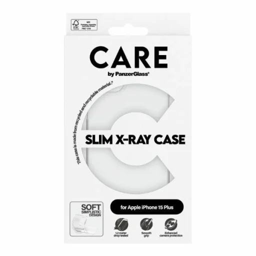 CARE by PanzerGlass Slim X-Ray tok iPhone 15 Plus - Átlátszó - 4