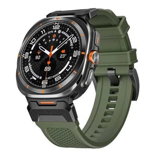 Tech-protect Delta Pro Samsung Galaxy Watch Ultra 2024/2025 (47 Mm) Hunter Zöld Szíj - 1