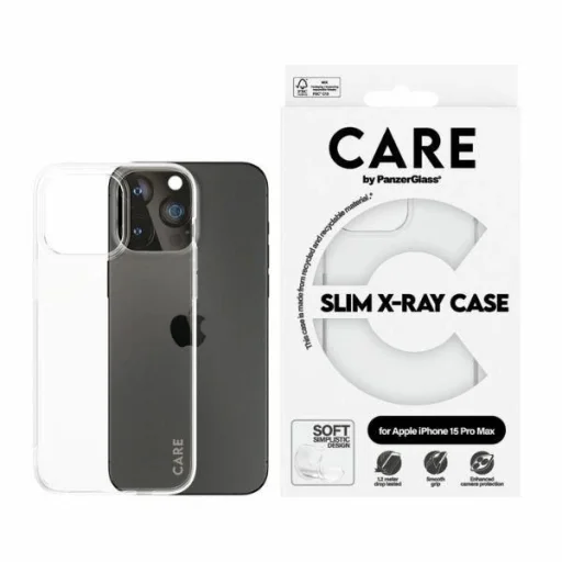 CARE by PanzerGlass Slim X-Ray tok iPhone 15 Pro Max - Átlátszó - 1