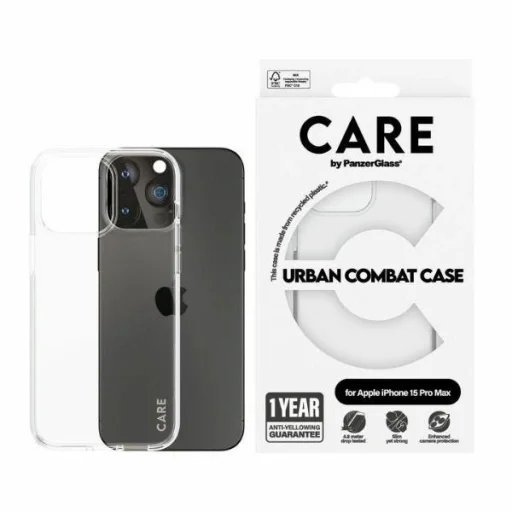 CARE by PanzerGlass Urban Combat tok iPhone 15 Pro Max - Átlátszó - 1