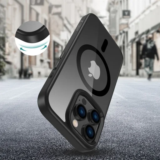 iPhone 16 Pro Tech-protect Magmat Magsafe Fekete/átlátszó Tok - 2