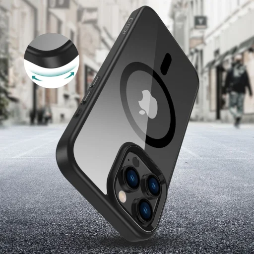 Tech-protect Magmat Magsafe Iphone 16 Pro Max Fekete/átlátszó Tok - 2