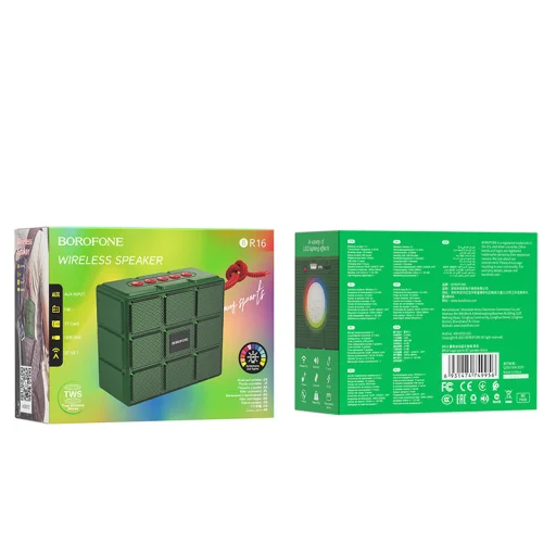 Borofone Hordozható Bluetooth Hangszóró BR16 Gage sötétzöld - 6