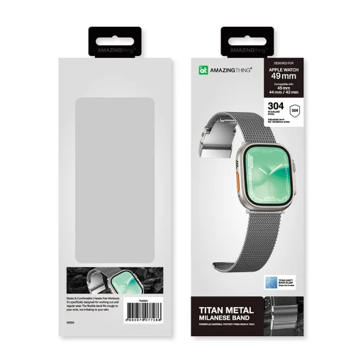 Amazing Thing Band Titan Metal Band TM49SV Apple Watch Ultra (49mm) ezüst szíj - 7