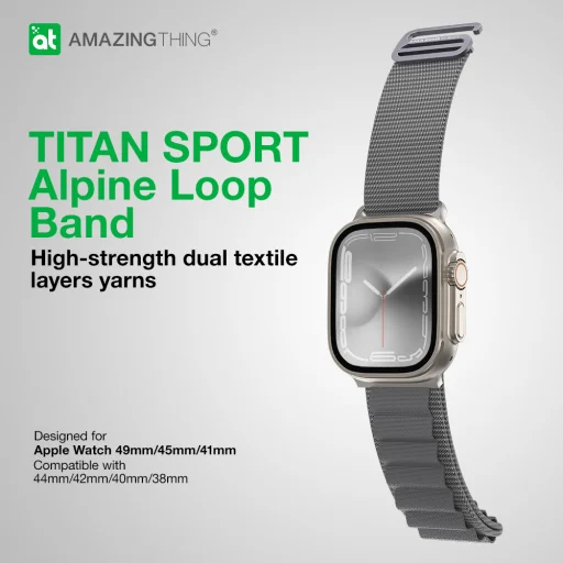Amazing Thing Titan Sport Szíj (TSP49GY) Apple Watch Ultra (49mm) szürke - 8