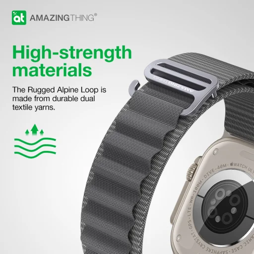 Amazing Thing Titan Sport Szíj (TSP49GY) Apple Watch Ultra (49mm) szürke - 10