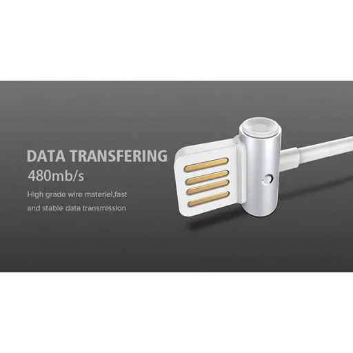 REMAX Kábel Waist Drum RC-082m - USB to Micro USB - Szürke - 4