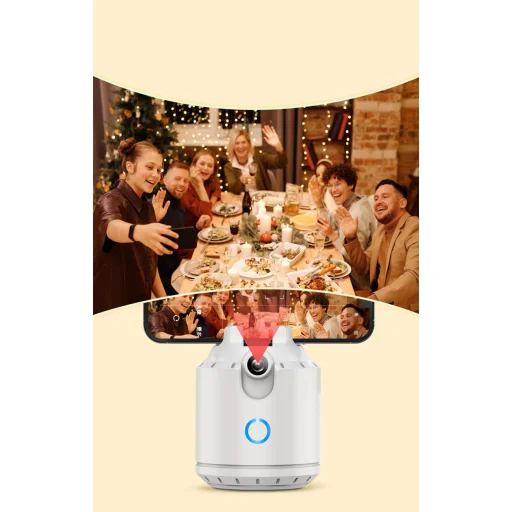 Telefon tartó 360°-os arckövetéssel P3 fehér - 6