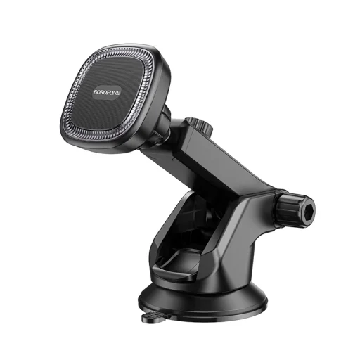 Borofone Car holder BH97 NT Ice mágneses telefontartó tapadókoronggal fekete - 1