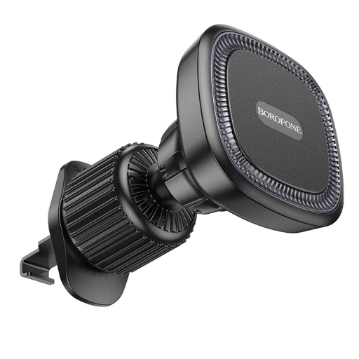 Borofone mágneses autós telefontartó BH96 NT Ice légbefúvóra fekete - 4