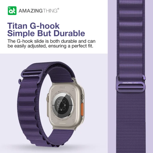 Amazing Thing Band Titan Sport Band TSP49PU Apple Watch Ultra (49mm) óraszíj lila - 6