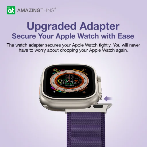 Amazing Thing Band Titan Sport Band TSP49PU Apple Watch Ultra (49mm) óraszíj lila - 9