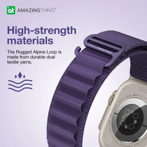 Amazing Thing Band Titan Sport Band TSP49PU Apple Watch Ultra (49mm) óraszíj lila - 10