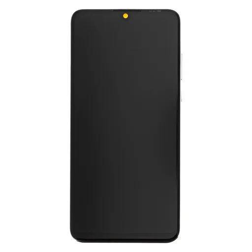 LCD kijelző + érintőegység + előlapi borítás Huawei P30 Lite fehér (48MP kamerához) - 1