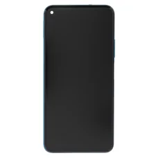 LCD kijelző + érintőegység + előlapi borítás Honor 20 Pro kék