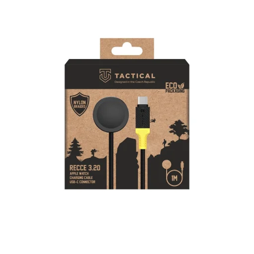 Tactical Recce 3:20 kábel Apple Watch-hoz Fekete/Sárga - 2